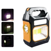 Фонарь переносной  JY-978B-LED+2COB, power bank, Li-Ion аккум., солнечная батарея, ЗУ microUSB, Box