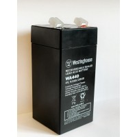 Свинцово-кислотная аккумуляторная батарея Westinghouse 4V, 4Ah, terminal T1, 1шт 47*47*107 мм