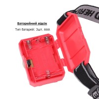 Фонарь налобный Quantum QM-FL4030 Simply COB питания 3xAAA/LR03 батарейки