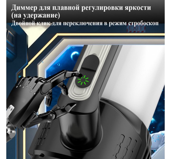 Фонарь переносной CH-22031-XPG+LED(white+yellow), Li-Ion аккум., ЗУ Type-C, Box
