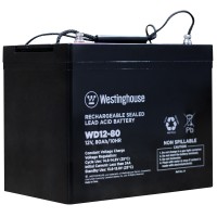 Свинцово-кислотная аккумуляторная батарея Westinghouse Deep Cycle, 12V, 80Ah, terminal T14, 1шт 260*168*211