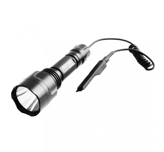 Фонарь Police QC8-XPE, под ружье, вынос.кнопка, 1х18650, ЗУ 220V, Box