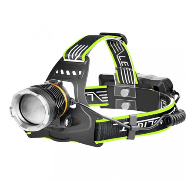 Фонарь налобный BL-A7-P50, 2x18650, zoom, ЗУ microUSB, Box