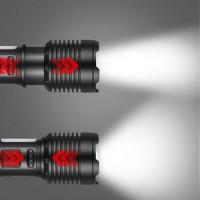 Фонарь BL-X721-P50+10SMD (white+red), power bank, 1x18650, zoom, ЗУ Type-C, Box