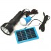 Фонарь YW-038-3W, 1 лампа 3W, гибкая Led лампа, Li-Ion акум. , солнечная батарея, Box