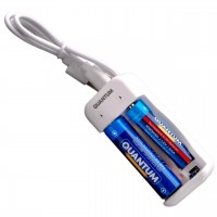 Зарядное устройство для Quantum QM-BC1020 для Ni-MH/Ni-CD 1.2V акум. AA/AAA 2-slot (USB)
