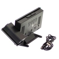 Часы сетевые VST-896-4, зеленые с проекцией, USB