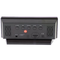 Часы сетевые VST-897-4, ярко-зеленый,температура, USB