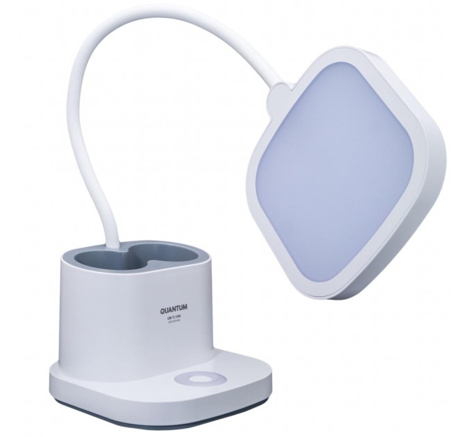 Настольная лампа с аккумулятором Quantum VERONA QM-TL1061 LED 3.5W 450lm 4100К USB 5V 3000mAh с Power Bank