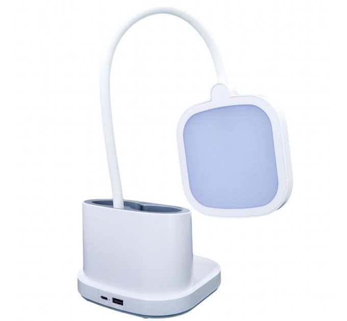 Настольная лампа с аккумулятором Quantum VERONA QM-TL1061 LED 3.5W 450lm 4100К USB 5V 3000mAh с Power Bank