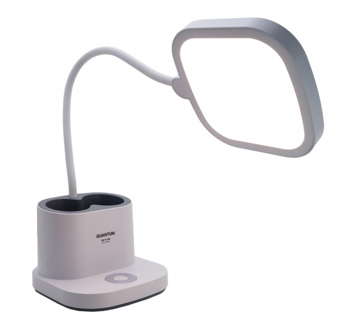 Настольная лампа с аккумулятором Quantum VERONA QM-TL1061 LED 3.5W 450lm 4100К USB 5V 3000mAh с Power Bank