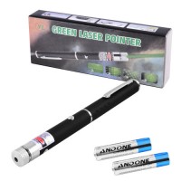 Фонарь-лазер зеленый  803-1, 1 насадка, 2xAAA, бархатная коробка