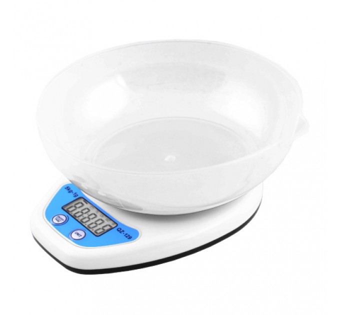 Весы кухонные QZ-129A, 5кг (1г), чаша