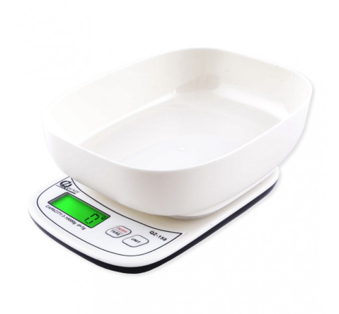 Весы кухонные QZ-158A, 10кг (1г), чаша