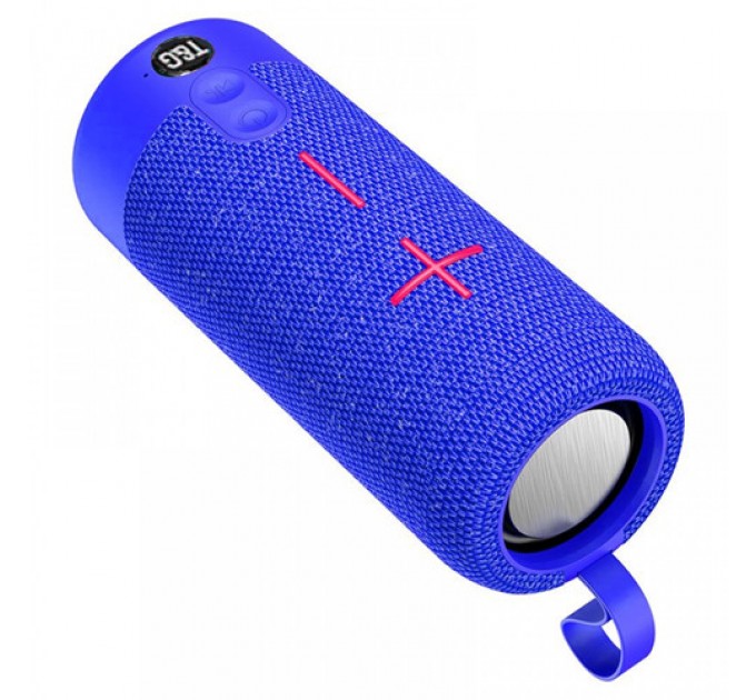Bluetooth-колонка TG619C с RGB ПОДСВЕТКОЙ, speakerphone, радио, blue