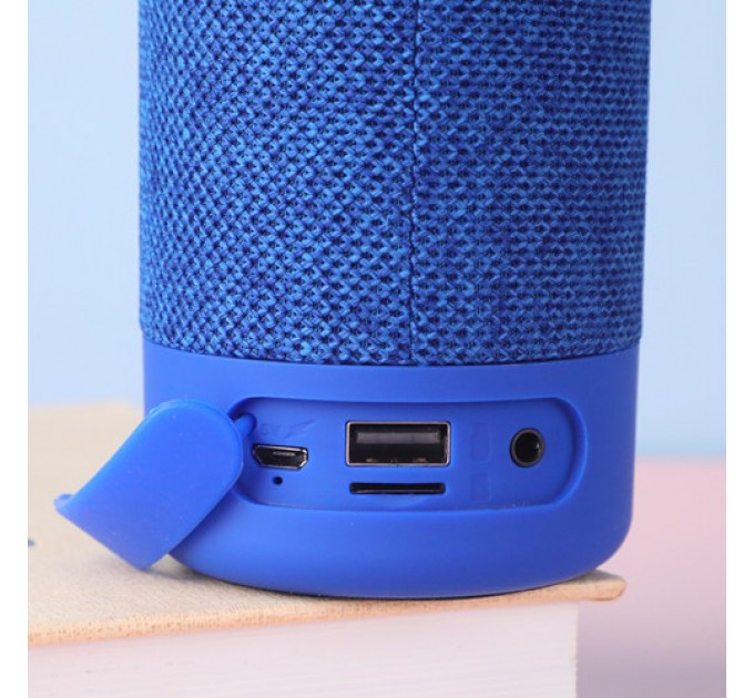 Bluetooth-колонка TG619C с RGB ПОДСВЕТКОЙ, speakerphone, радио, blue