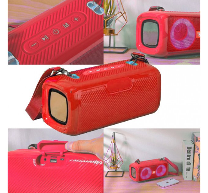 Bluetooth-колонка TG641, c функцией speakerphone, радио, red