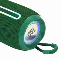 Bluetooth-колонка TG653 с RGB ПОДСВЕТКОЙ, speakerphone, радио, green
