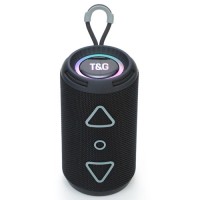 Bluetooth-колонка TG656 с RGB ПОДСВЕТКОЙ, speakerphone, радио, black