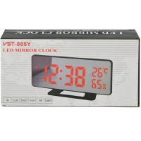 Часы сетевые VST-888Y-5, синие, температура, влажность, USB