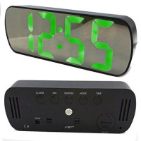 Часы сетевые VST-895Y-4, зеленые, температура, USB