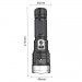 Фонарь PLD-008 WHITE LASER LED PM10-TG, Li-Ion аккум., power bank, индикация заряда, ЗУ Type-C, zoom, Box