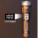 Фонарь PLD-008 WHITE LASER LED PM10-TG, Li-Ion аккум., power bank, индикация заряда, ЗУ Type-C, zoom, Box
