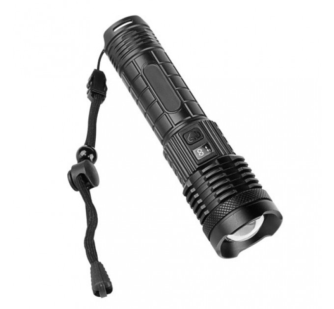 Фонарь PLD-H007  WHITE LASER LED PM10-TG, Li-Ion аккум., power bank, индикация заряда, ЗУ Type-C, zoom, Box