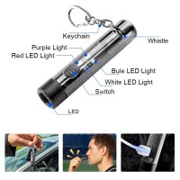 Фонарь S1-LED+SMD(RGB), Li-Ion аккум., карабин, свисток, ЗУ Type-C, Box