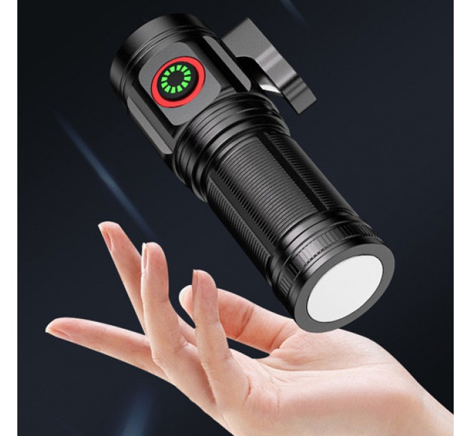Фонарь W5183-4XHP360, 1х18500, индикация заряда, магнит, стропорез, ЗУ Type-C, Box