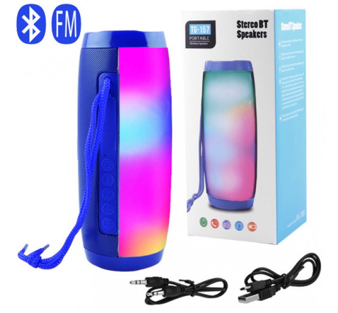 Bluetooth-колонка TG157, speakerphone, радио, blue