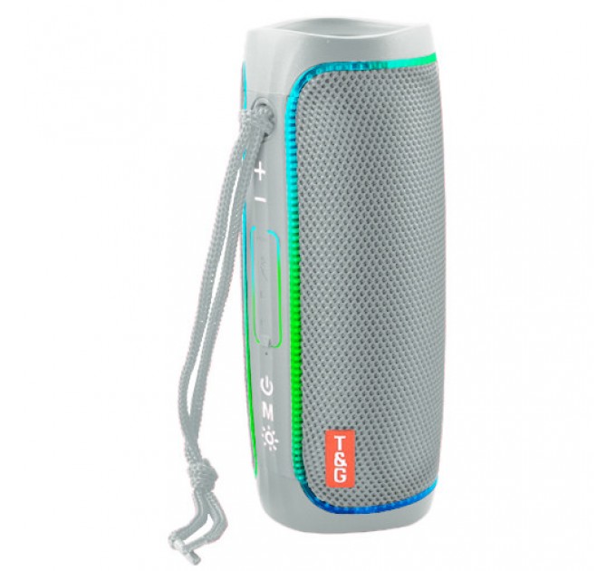 Bluetooth-колонка TG288 с RGB ПОДСВЕТКОЙ, speakerphone, радио, grey