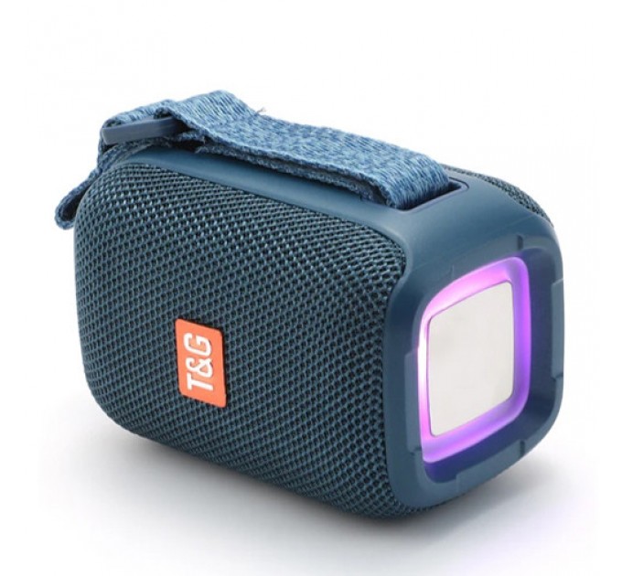 Bluetooth-колонка TG339 с RGB ПОДСВЕТКОЙ, speakerphone, радио, blue