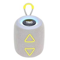 Bluetooth-колонка TG655 с RGB ПОДСВЕТКОЙ, speakerphone, радио, grey