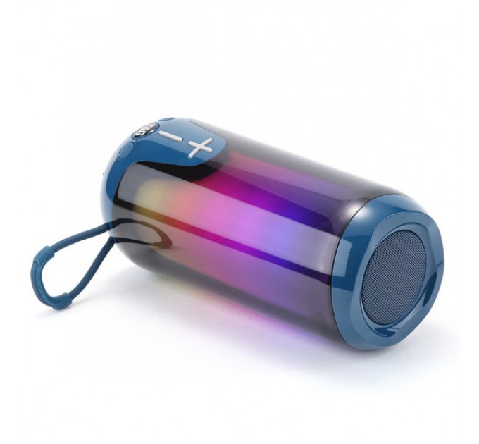 Bluetooth-колонка TG651 с RGB ПОДСВЕТКОЙ, speakerphone, радио, blue