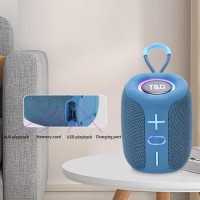 Bluetooth-колонка TG658 с RGB ПОДСВЕТКОЙ, speakerphone, радио, blue