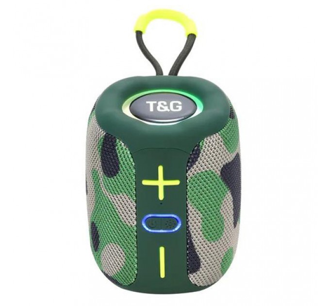 Bluetooth-колонка TG658 с RGB ПОДСВЕТКОЙ, speakerphone, радио, camouflage