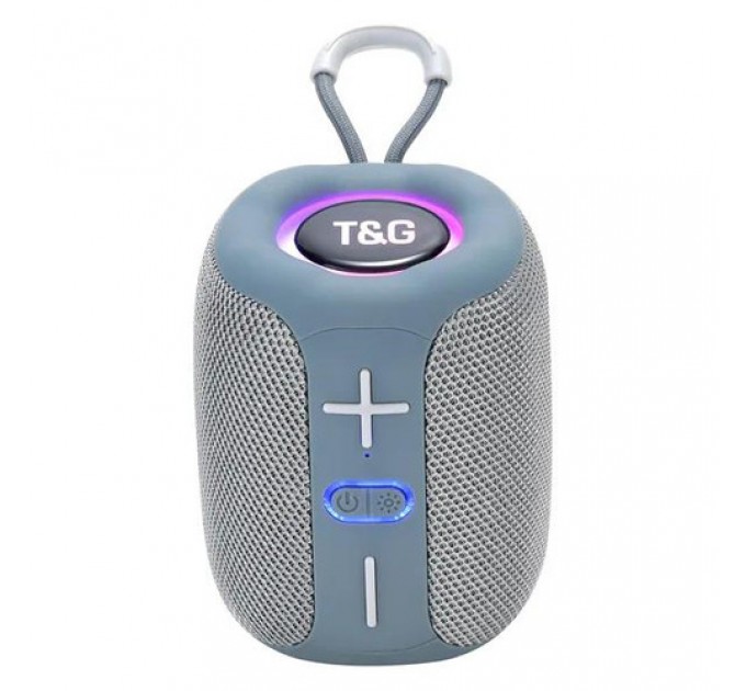 Bluetooth-колонка TG658 с RGB ПОДСВЕТКОЙ, speakerphone, радио, grey