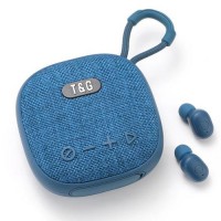 Bluetooth-колонка с наушниками TG813, c функцией speakerphone, радио, blue