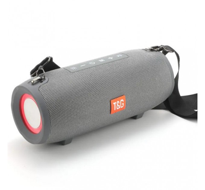 Bluetooth-колонка TG322 с RGB ПОДСВЕТКОЙ, speakerphone, радио, grey