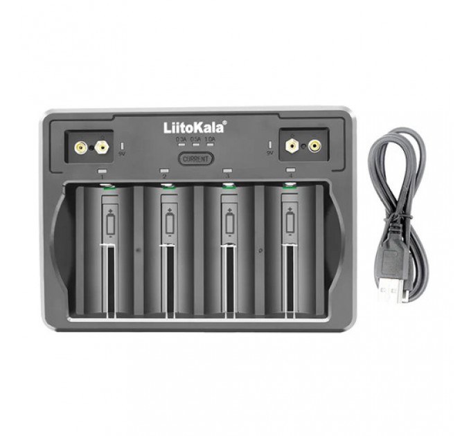 Зарядное устройство LiitoKala Lii-D4, 4x26650/ 18650/ 21700/ 18500/ 26700/ 16340/ 22650/ AA/ AAA/ AA