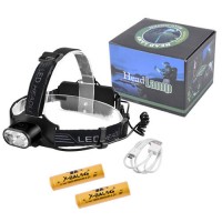 Фонарь налобный Police 2128-2T6, 2x18650, signal light, ЗУ Type-C, Box