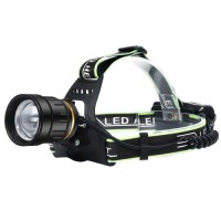 Фонарь налобный PLD-A12-TG, 2x18650, zoom, ЗУ microUSB, Box