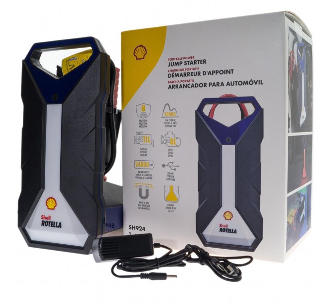 Пуско-зарядное устройство Jump starter SHELL SH924, 24000mAh, 1шт/уп