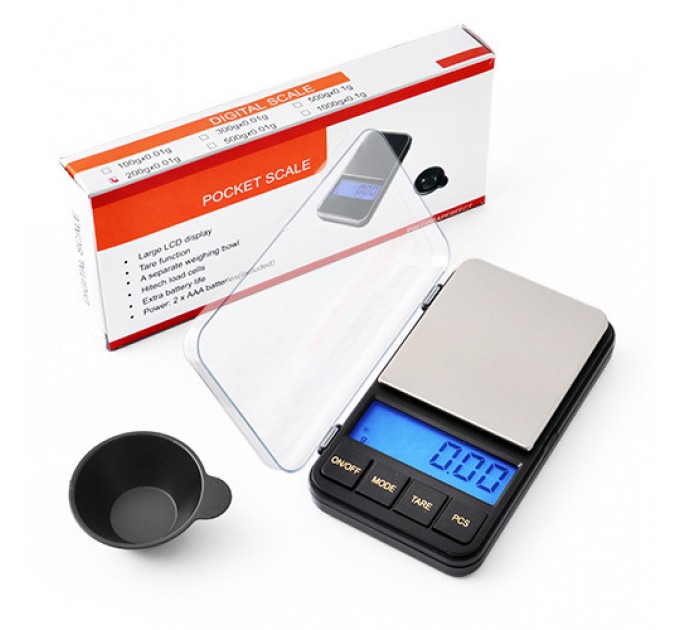 Весы ювелирные 6285PA, 200г (0,01г)+чашка