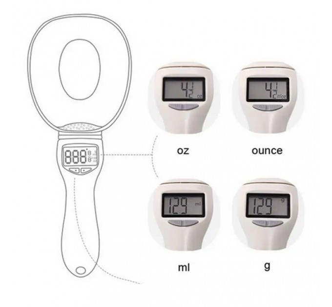 Весы кухонные ZD-208-ложка 800г (1г)