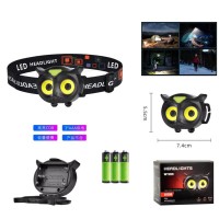 Фонарь налобный PLD-WT209-2COB COBA, 3xAAA