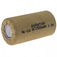 Аккумулятор Ni-Cd технический Quantum 1500mAh 1.2V SC Flat, 1шт/уп