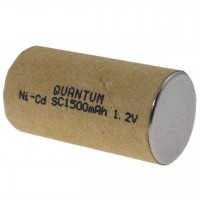 Аккумулятор Ni-Cd технический Quantum 1500mAh 1.2V SC Flat, 1шт/уп
