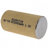 Аккумулятор Ni-Cd технический Quantum 2000mAh 1.2V SC Flat, 1шт/уп